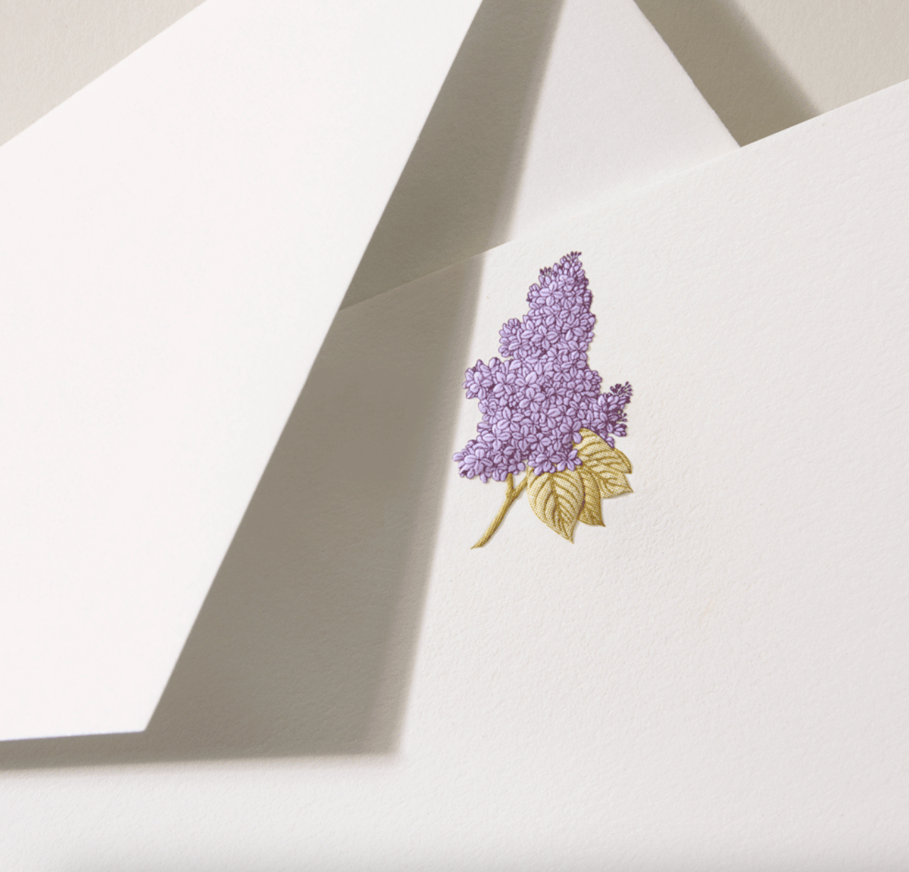 Crane Lilac Card (10 ea)