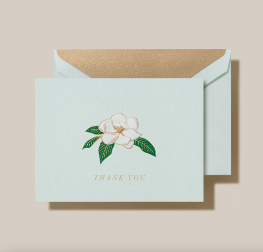 Crane Magnolia Thank You Note (10 ea)