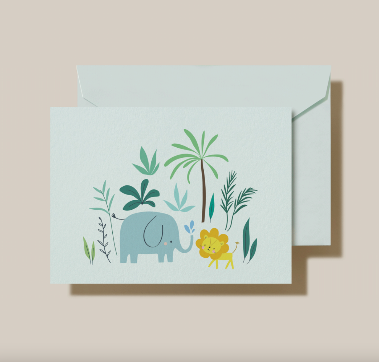 Crane Elephant and Lion Note (10 ea)