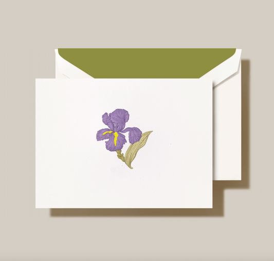 Crane Iris Note (10 ea)