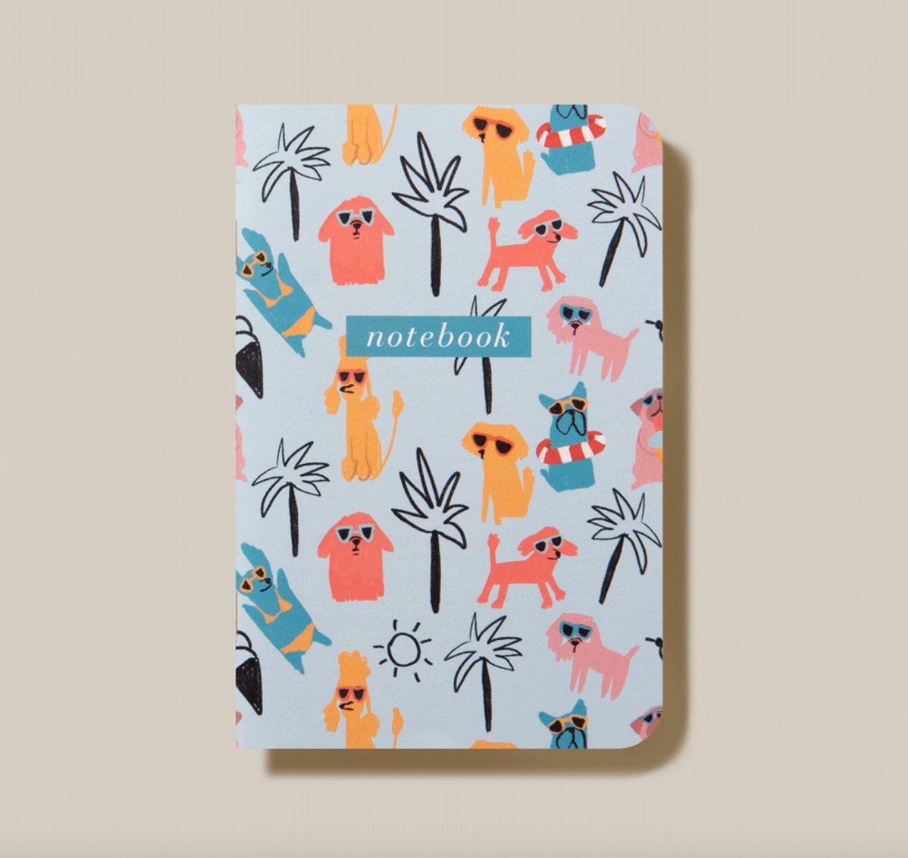 Crane Tropical Dogs Notebook