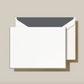 Crane Charcoal Bordered Note (10 ea)