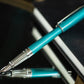 S.T. Dupont Line D Large Diamond Guilloche Fountain Pen - Aquamarine