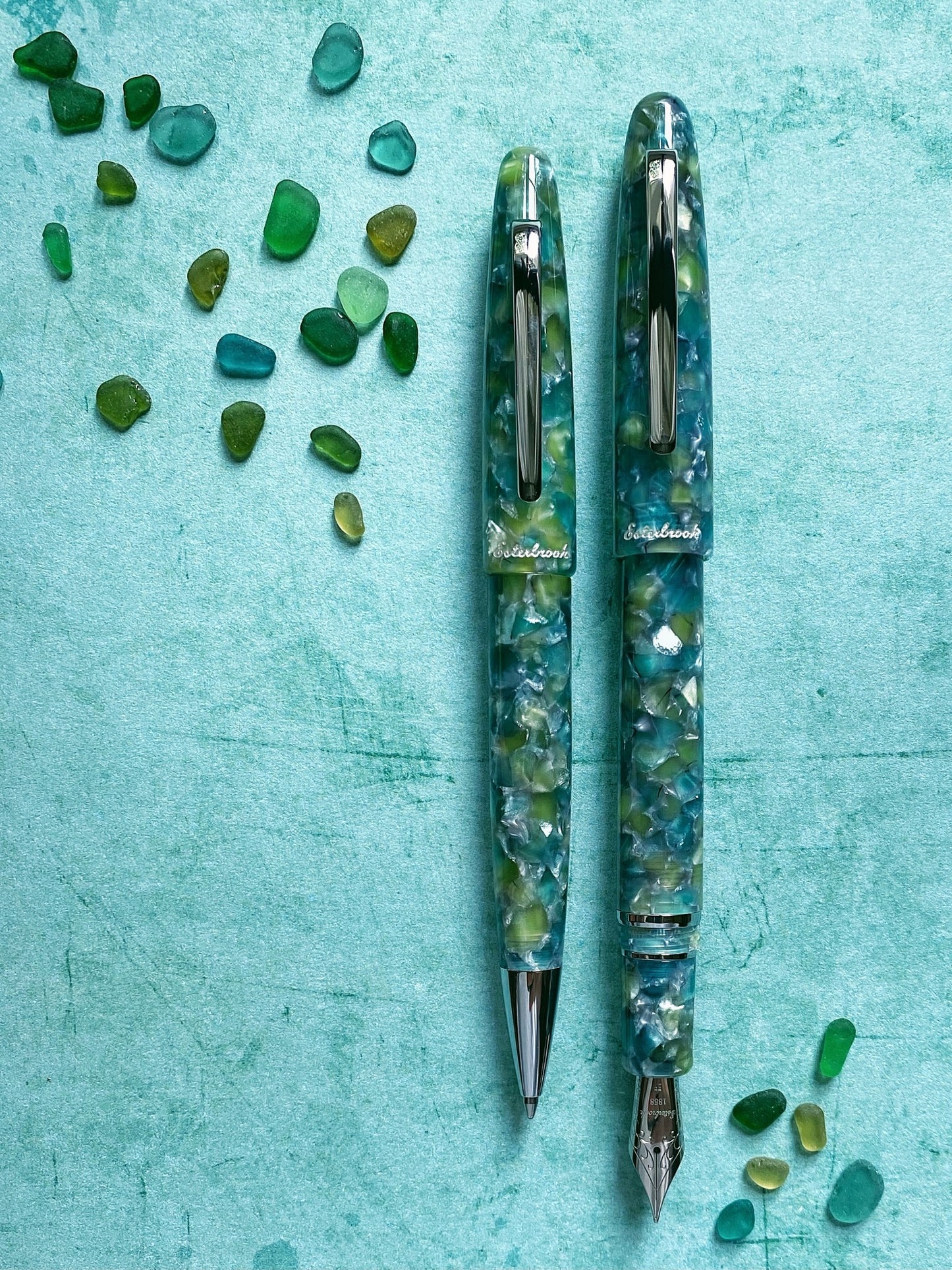 Esterbrook Estie Fountain Pen - Sea Glass with Palladium Trim
