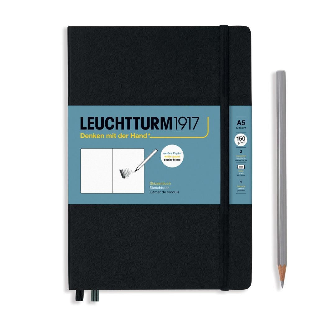 Leuchtturm1917 Sketchbook A5 Medium Hardcover - Black