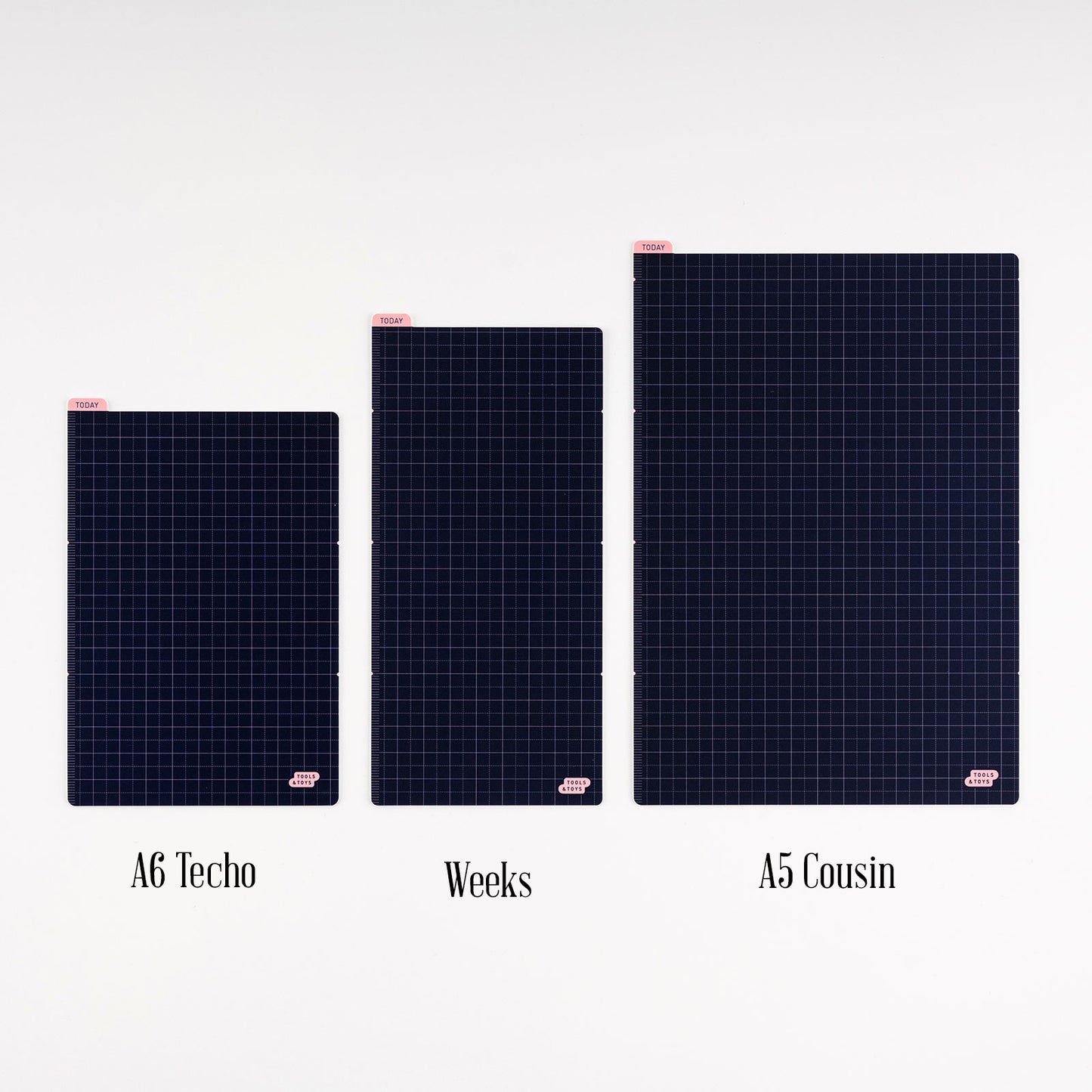 Hobonichi A5 Cousin Pencil Board - (Navy x Pink)