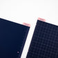 Hobonichi A5 Cousin Pencil Board - (Navy x Pink)