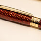 S.T. Dupont Line-D Firehead Guilloche Fountain Pen - Amber