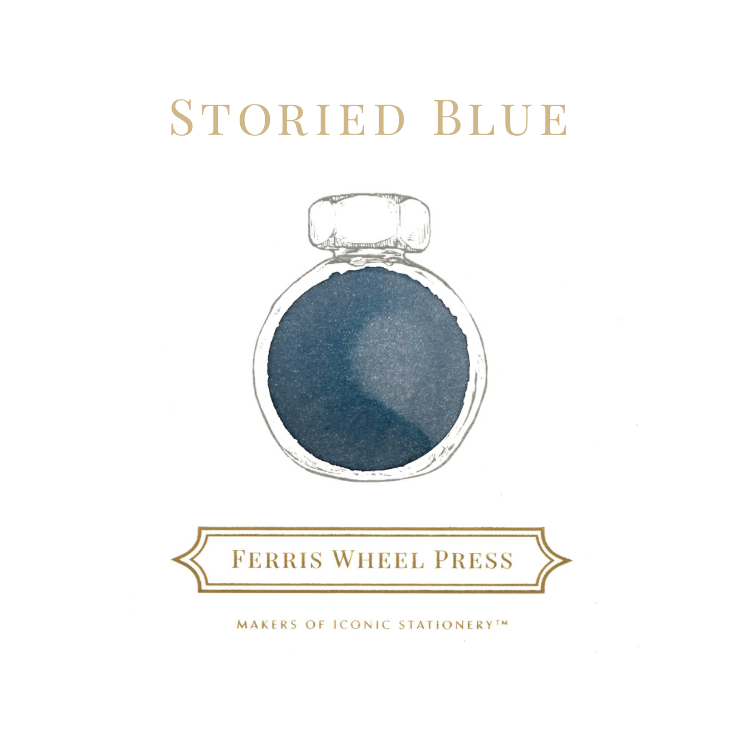 Ferris Wheel Press Storied Blue (38ml) Bottled Ink