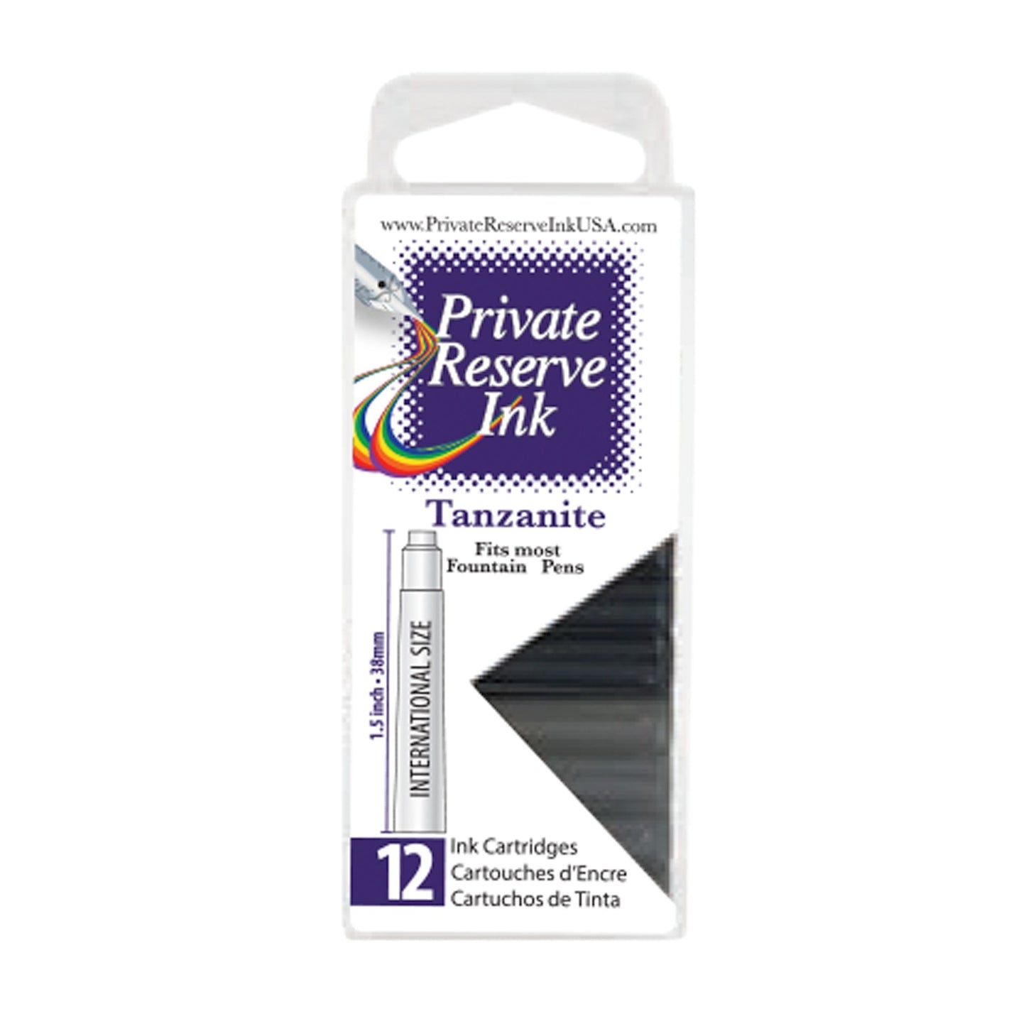 Private Reserve Tanzanite Ink Cartridges (Set of 12)