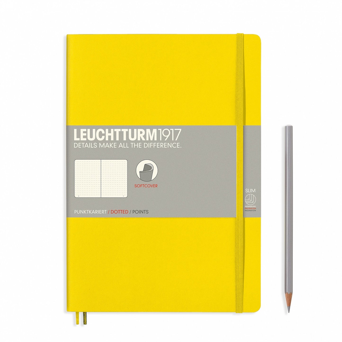 Leuchtturm1917 Composition B5 Softcover Dotted Notebook - Lemon (Discontinued)