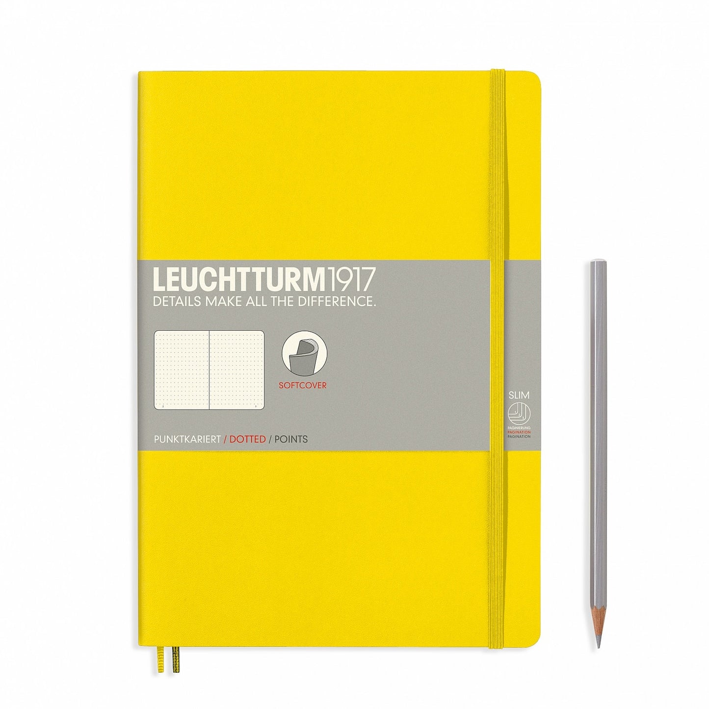 Leuchtturm1917 Composition B5 Softcover Dotted Notebook - Lemon
