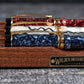 Galen Leather Wood Pen Bed Fountain Pen Stand - Mahogany