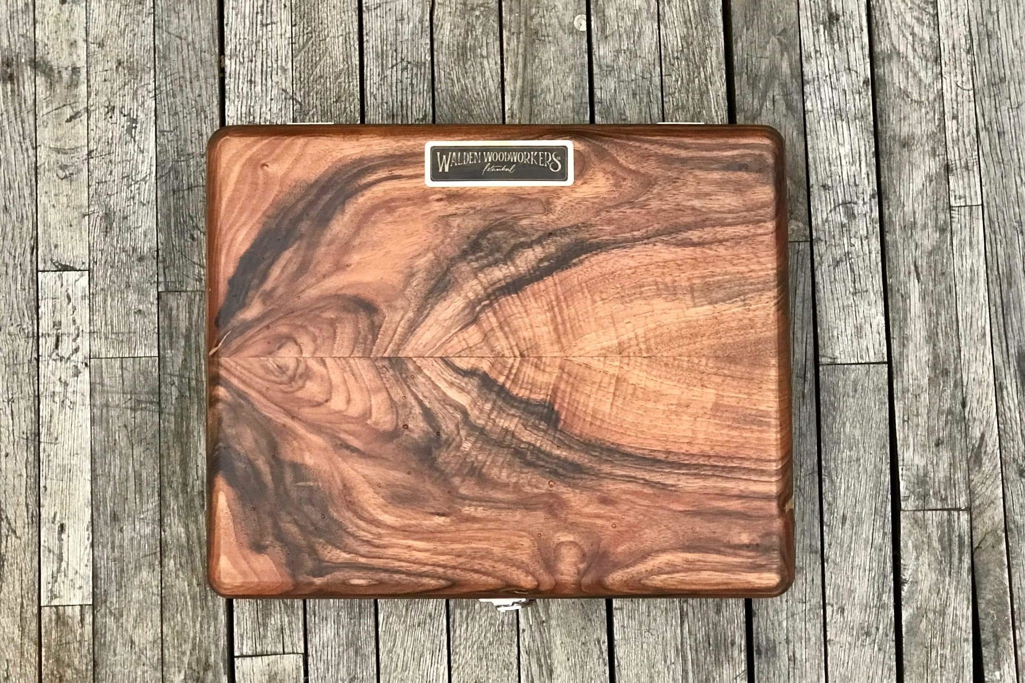 筆記具 Walden Woodworkers The WritingBox Wulnut Galen Leather The Writing Box