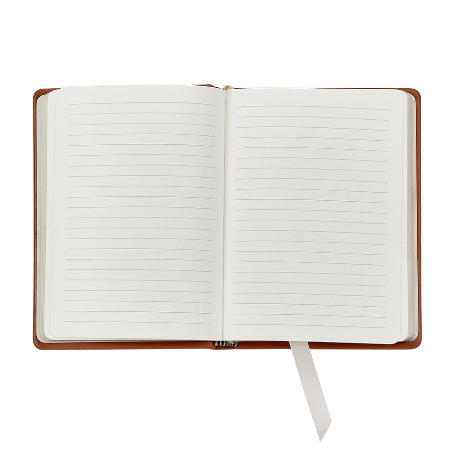 Graphic Image Flexible Small Traditional Leather Travel Journal -
