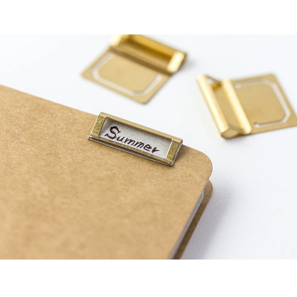 TRAVELER'S Brass Index Clip