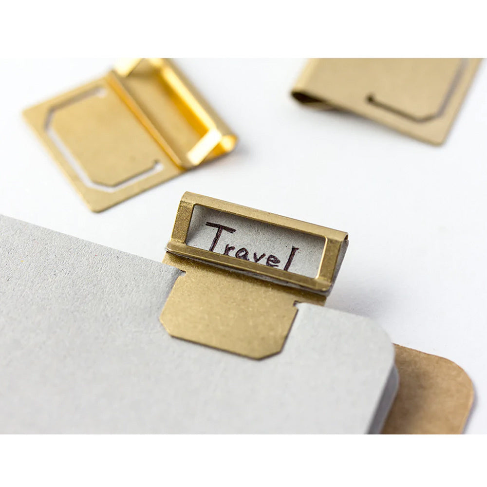 TRAVELER'S Brass Index Clip