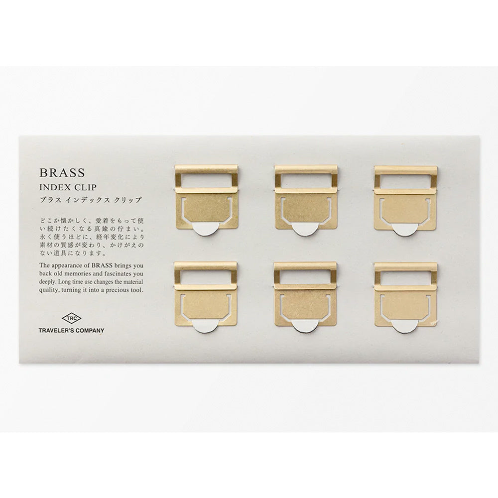 TRAVELER'S Brass Index Clip
