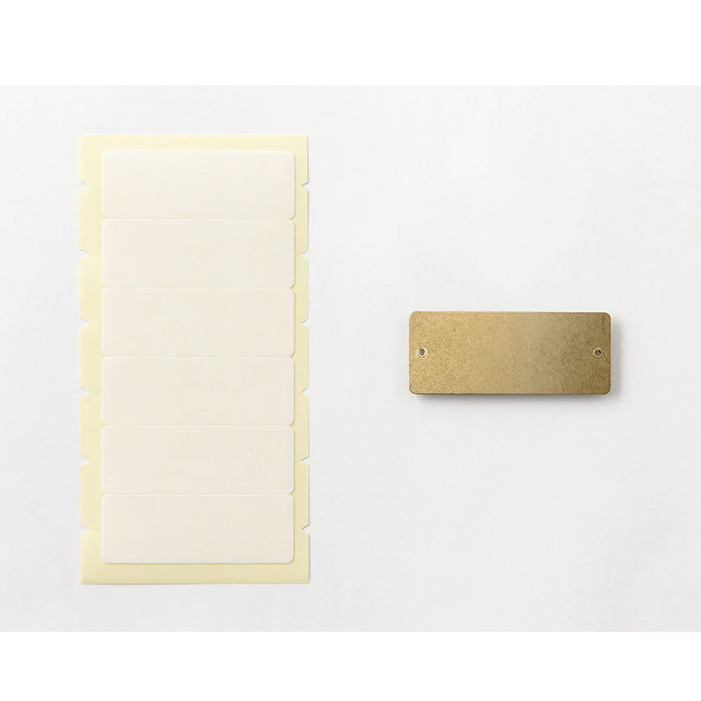 TRAVELER'S Brass Label Plate