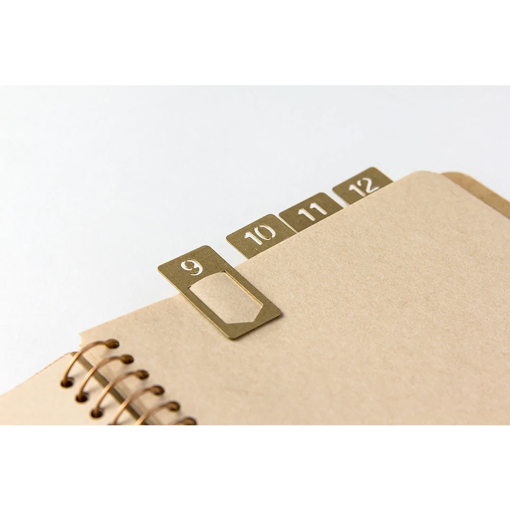 TRAVELER'S Brass Number Clip