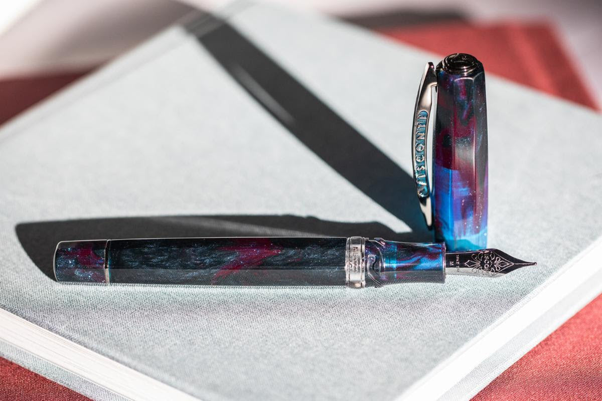 Visconti Medici Astral Fountain Pen - Stellar Red with Palladium Trim (Limited Edition - Retired)