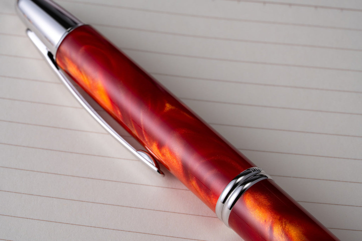 Pilot Vanishing Point SE Fountain Pen - Marble Orange
