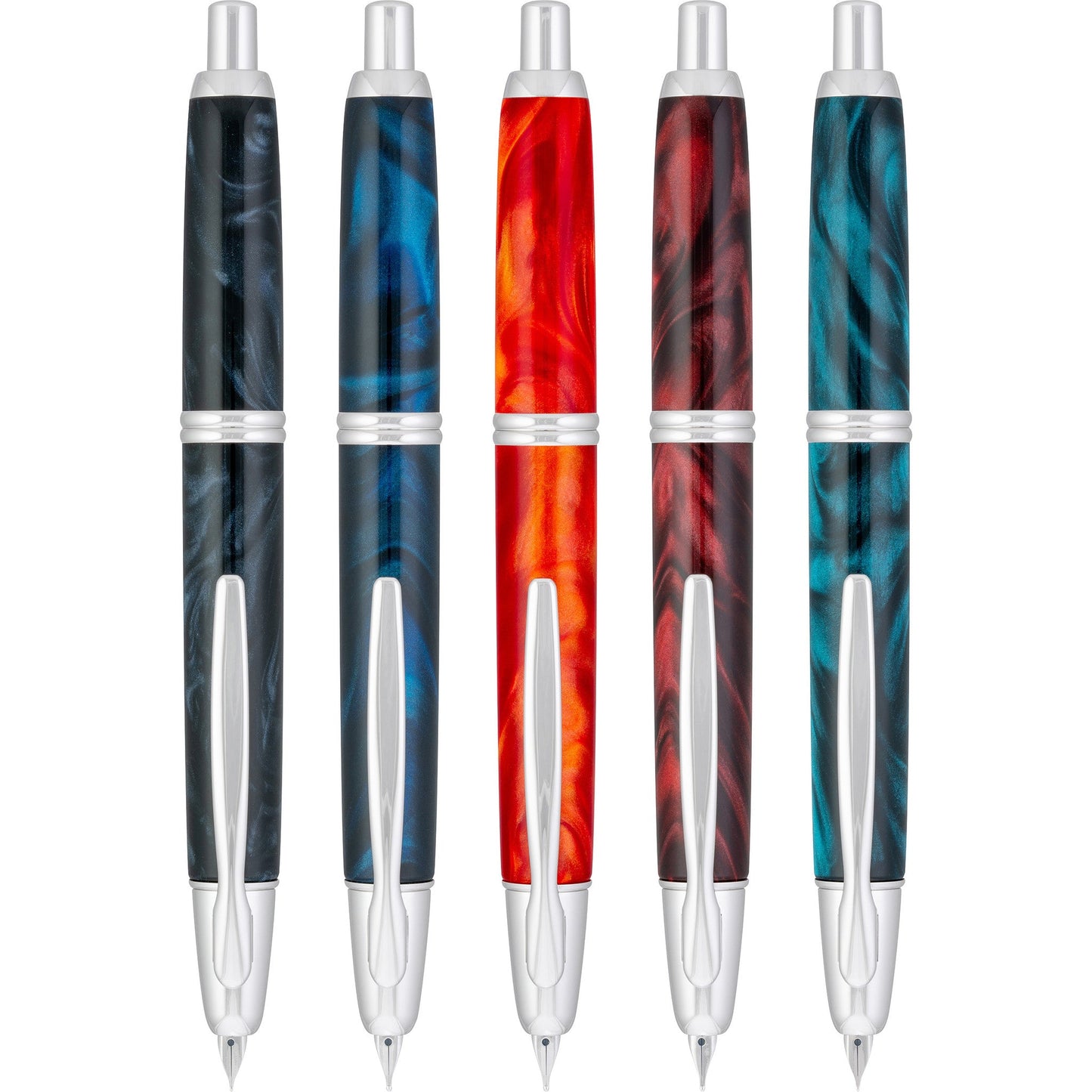 Pilot Vanishing Point SE Fountain Pen - Marble Orange