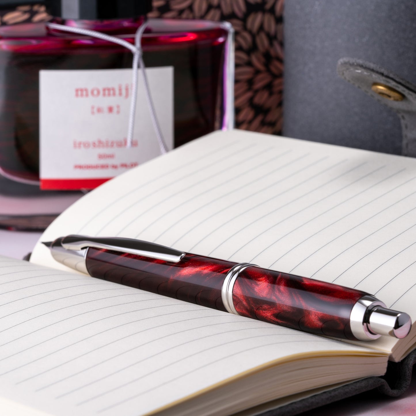 Pilot Vanishing Point SE Fountain Pen - Marble Red