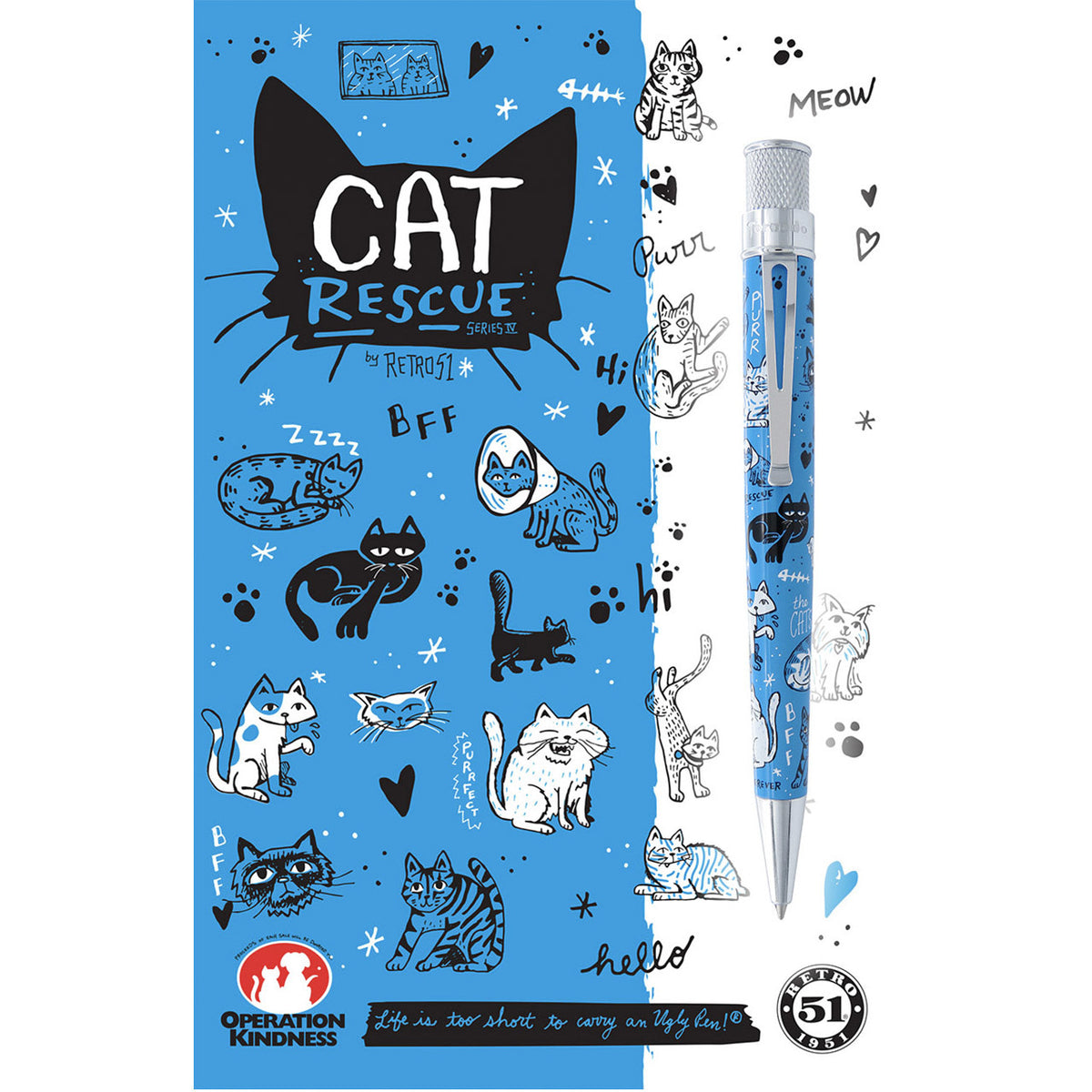 Cat Rescue Pens Retro 51 Collection Tornado Rescue Ballpoint - Cat IV - Sealed ...