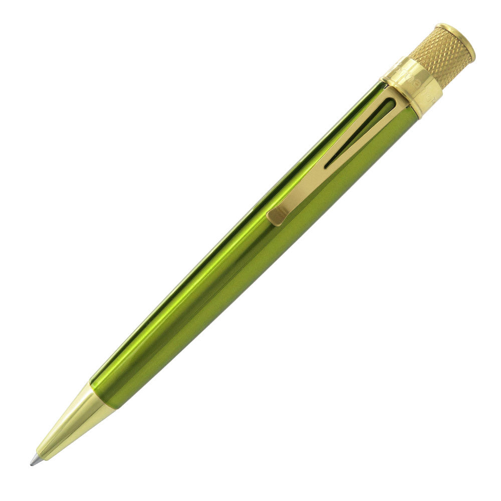Retro 51 Tornado Classic Brass Rollerball - Kiwi (Discontinued)