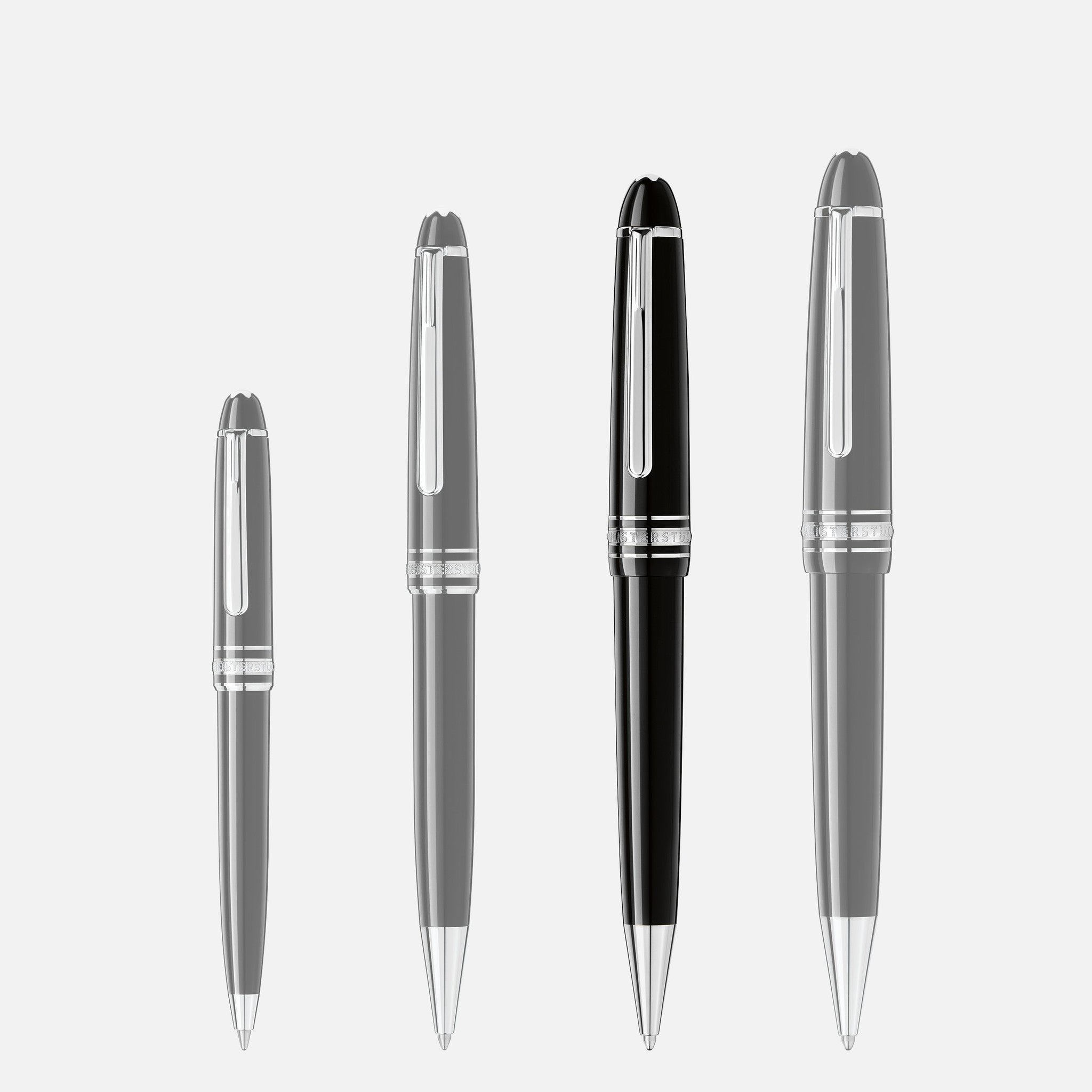 Montblanc Midsize Ballpoint - Black with Platinum Trim