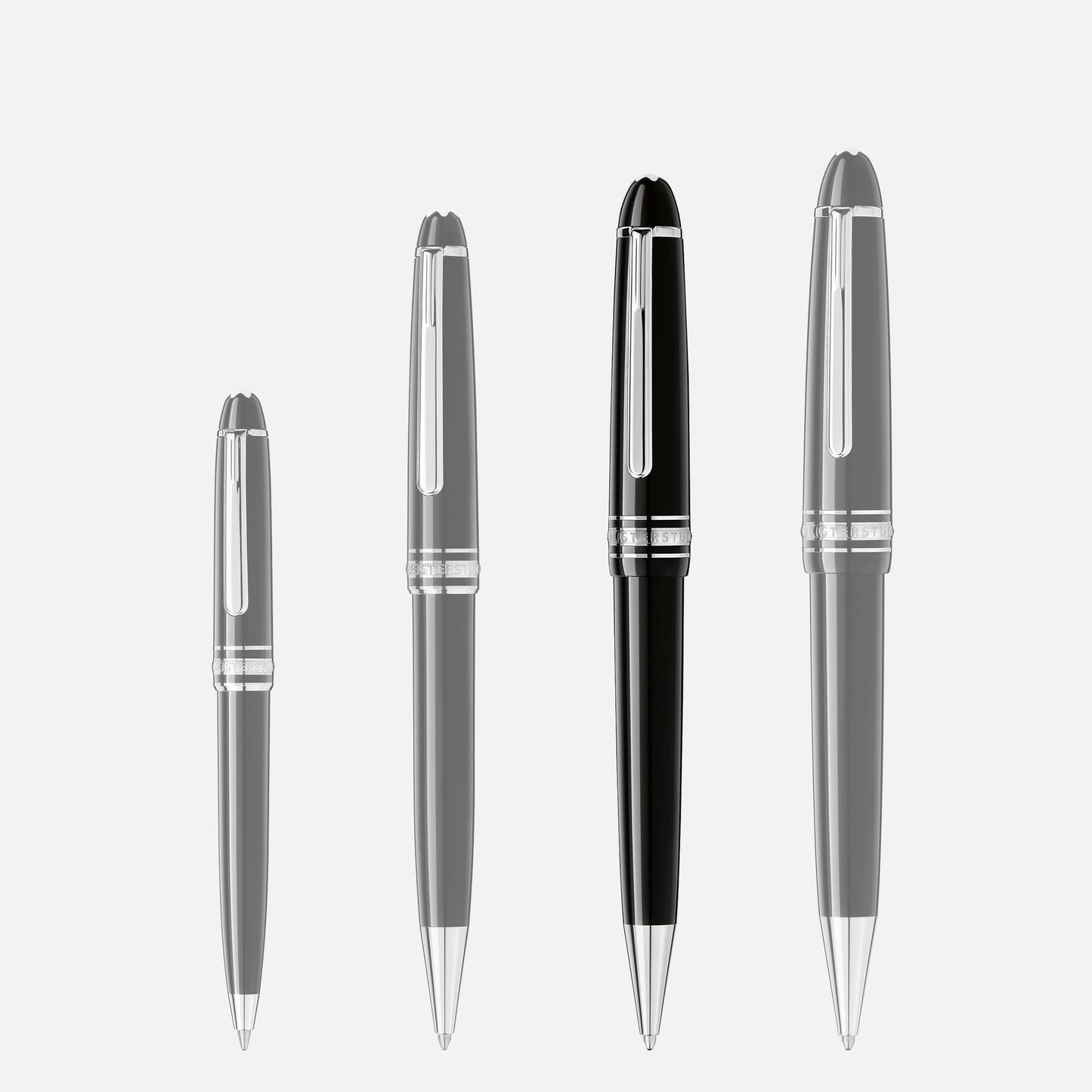Montblanc Midsize Ballpoint - Black with Platinum Trim (Meisterstück)