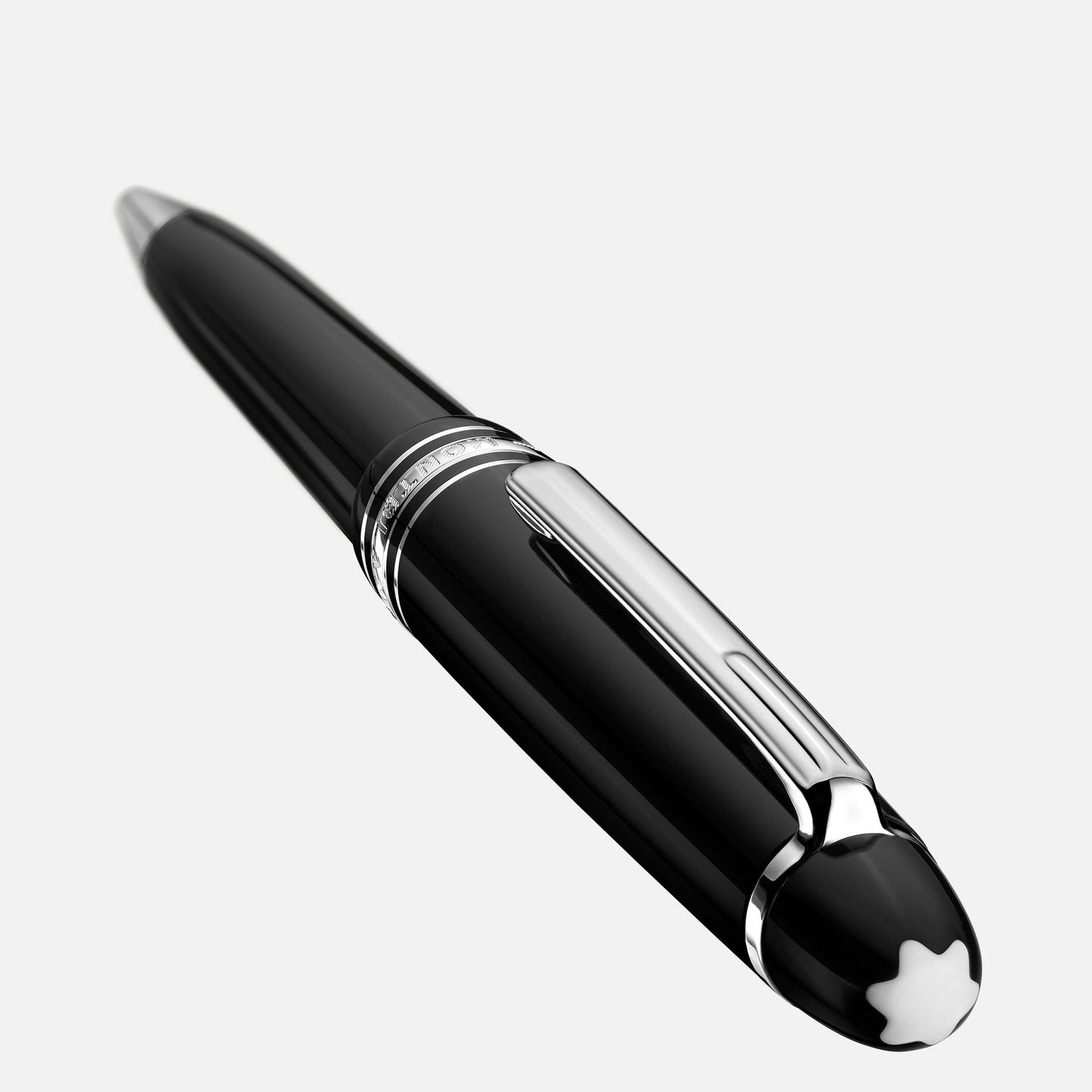 Montblanc Midsize Ballpoint - Black with Platinum Trim (Meisterstück)