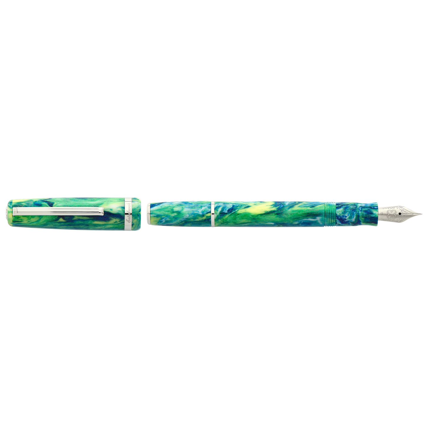 Esterbrook JR Fountain Pen - Beleza with Silver Trim