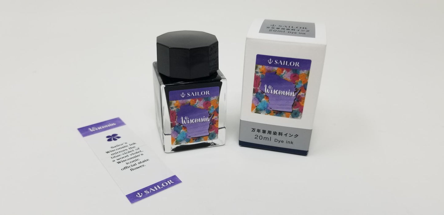 Sailor USA 50 States - Wisconsin (20ml) Bottled Ink