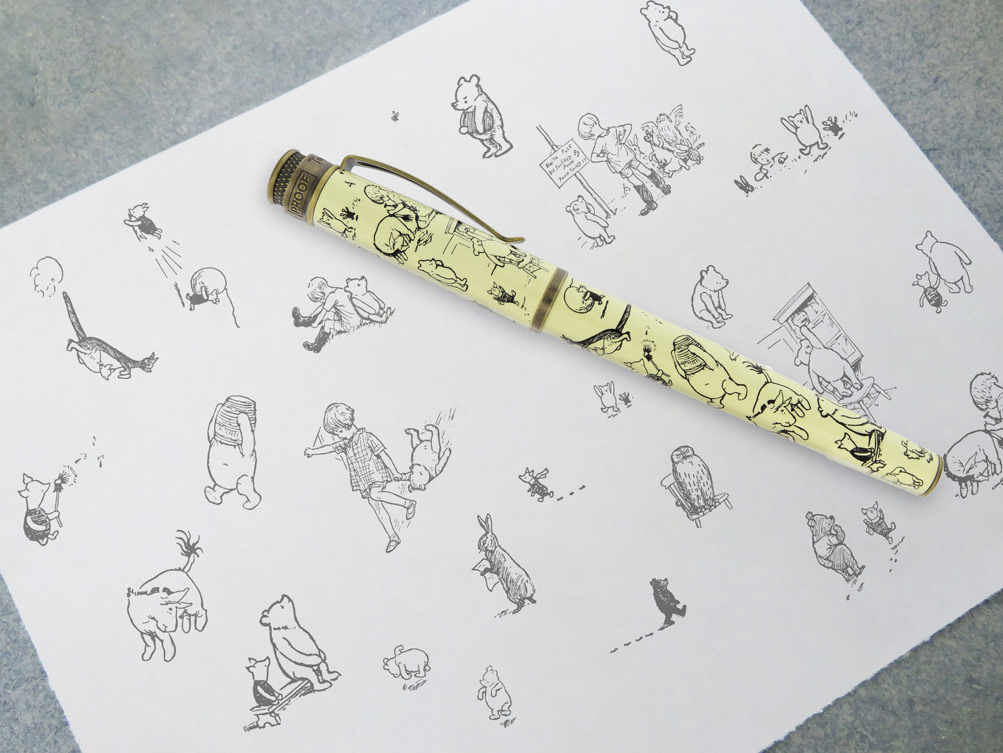 Retro 51 Tornado Fountain Pen - A.A. Milne Winnie-the-Pooh Decorations by E.H. Shepard (Numbered)