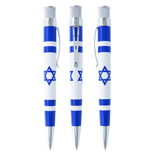 Retro 51 Collection Tornado Popper Rollerball - Israel Flag (Dromgoole's and FPH Exclusive)